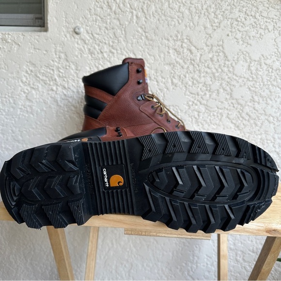Carhartt Men's Ground Force 6" Composite Toe Waterproof Work Boot Brown Size 13W - Picture 9 of 12